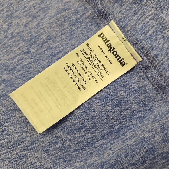 Patagonia Seabrook Violet Blue Midi Slim Fit Dress Womens Size Medium Gorpcore - Picture 8 of 9